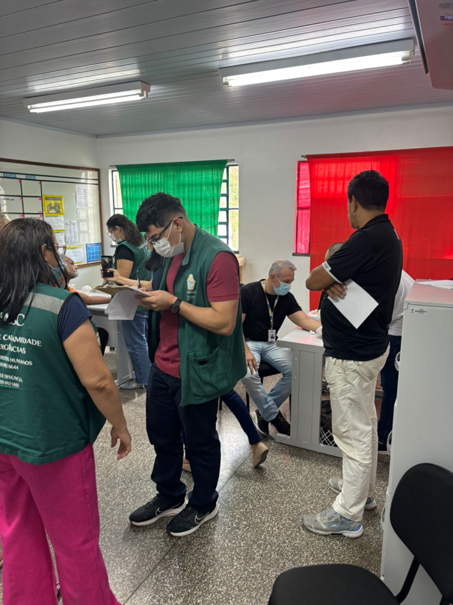 Profissionais da Prefeitura de Manaus que atuam junto à população de rua são avaliados em busca ativa de casos tuberculose latente   